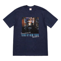 Supreme SS19 Christopher Walken King Of New York Tee Navy SUP-SS19-235