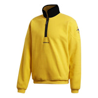 adidas originals Adv Archive Hz Retro Half Zipper Sports Long Sleeves Yellow GD5583