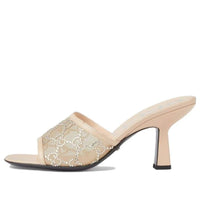(WMNS) Gucci GG Mid-Heel Slide Sandal 'Rose Beige' 747245-F13B0-9941