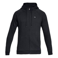 Men's Under Armour Rival square frame Logo Hooded Jacket Black 1320737-001