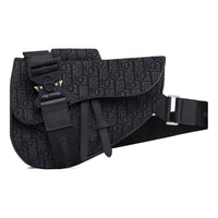 DIOR Saddle Bag 'Oblique Jacquard Black' 1ADPO093YKY-H00N