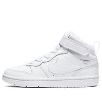 (PS) Nike Court Borough Mid 2Velcro 'Triple White' CD7783-100