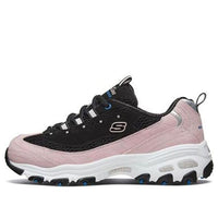 (WMNS) Skechers D'lites 1.0 Sports Shoes Black/Pink 13171-BKPK