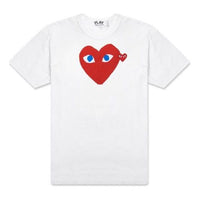 COMME des GARCONS PLAY Blue Eyes Red Heart T-Shirt 'White' AZ-T086-051-1