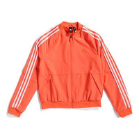 (WMNS) adidas Bomber Sports Stylish Stripe Jacket 'Orange' EI8964