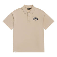 New Balance Logo Polo Tee 'Beige' 5FD25363-CRE