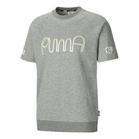 PUMA x Mr doodle Crossover Logo Round Neck Short Sleeve Gray 530649-03