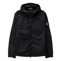 STONE ISLAND Supima Cotton Twill Stretch Hooded Jacket 'Black' 781543310-V0029