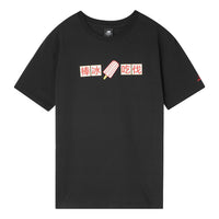 New Balance Casual Sports Round Neck Short Sleeve Couple Style Black AMT02374-BK