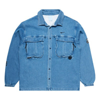 Nike x NOCTA Opal Button-Down Denim Shirts 'Blue Denim' FZ3260-486